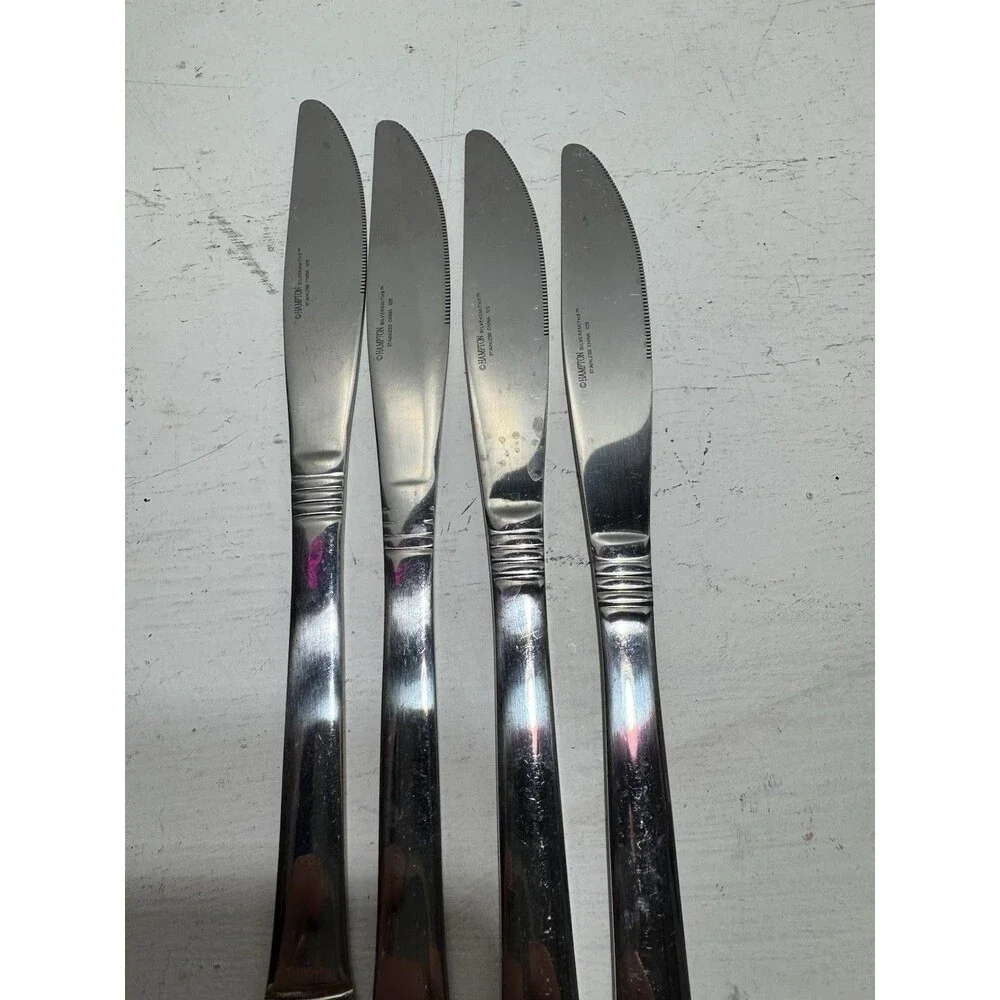 Hampton Silversmiths Stainless Flatware Lot Of 19 And 2 Cambridge